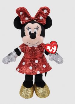 PELUCHE TY - MINNIE MOUSE SCINTILLANTE MÉDIUM